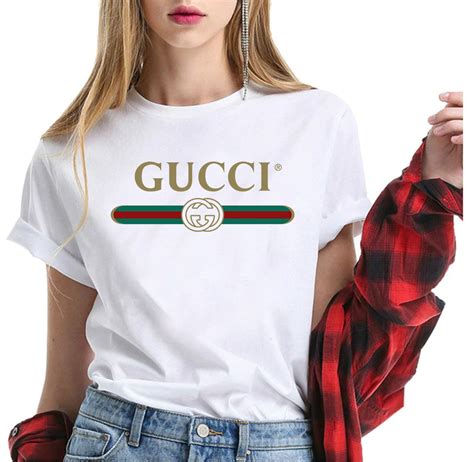 chanel gucci tahirts women|Gucci tops for women.